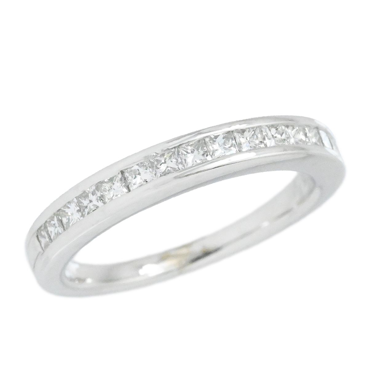 ポンテヴェッキオ Ponte Vecchio 750WG ホワイトゴールド ダイヤ0.33ct ハーフエタニティリング ダイヤモンド レディース サイズ7号