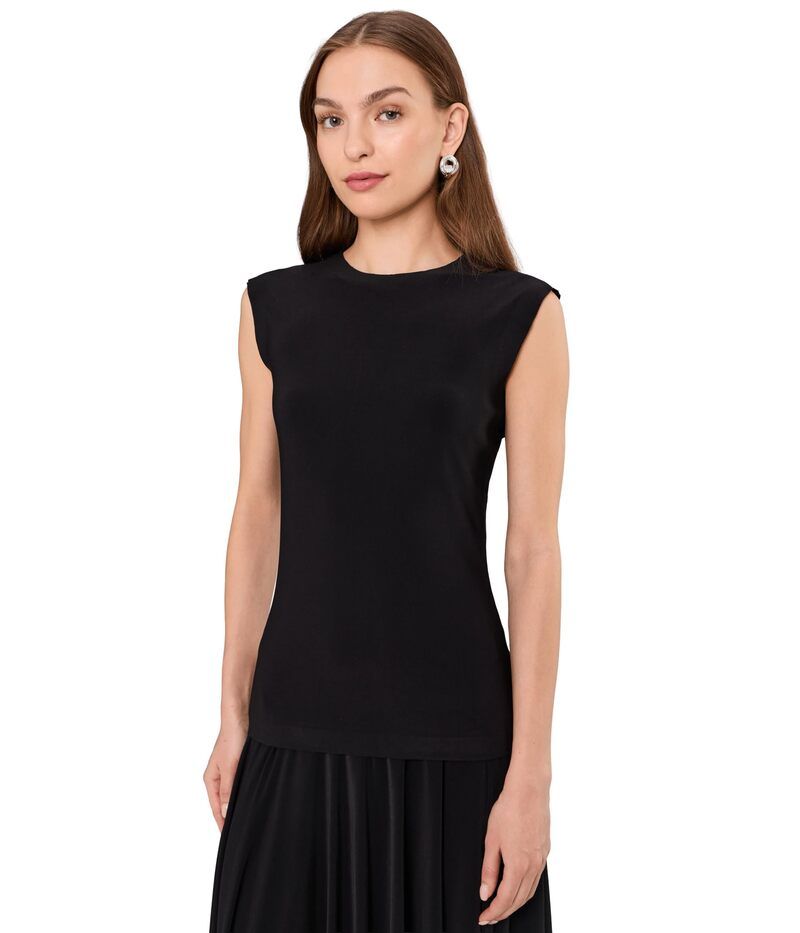 ノーマカマリ レディース トップス シャツ ノースリーブ Norma Kamali Sleeveless Top Black ブラック