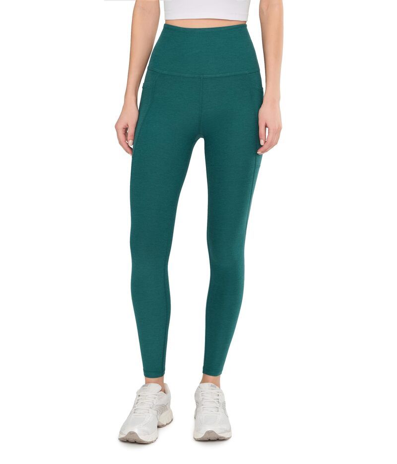 ビヨンドヨガ レディース ボトムス カジュアルパンツ ミディ ハイウエスト Beyond Yoga Spacedye Out Of Pocket HighWaisted Midi Legging Teal Sea Heathe ティール