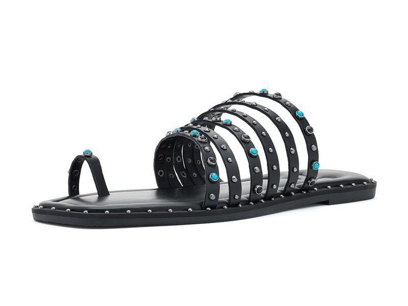 フリーピープル レディース シューズ サンダル Free People Santa Fe Sandals Black Tide Leat ブラック