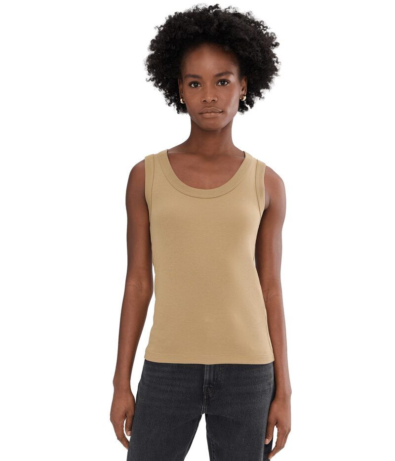 ニックプラスゾーイ レディース トップス シャツ ニット NICZOE Perfect Knit Rib Scoop Tank Jute