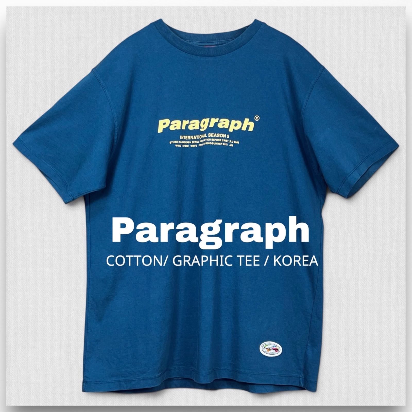 【パラグラフ】Paragraph Tシャツ カットソー ネイビー ロゴ P08