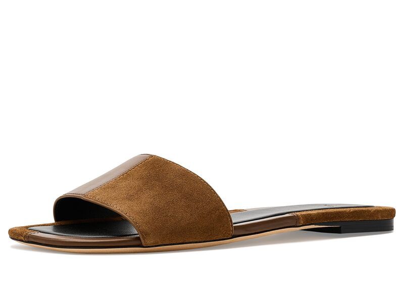 ヴィンス レディース シューズ サンダル Vince Valeria Slide Sandals Cedar BrownElm ブラウン