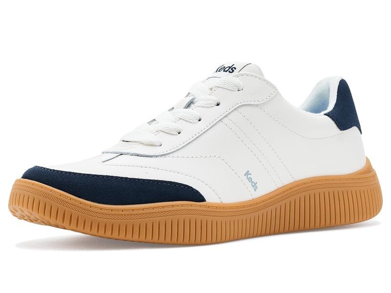 ケッズ レディース シューズ スニーカー レース Keds Contest Lace Up WhiteNavy Leat ホワイト