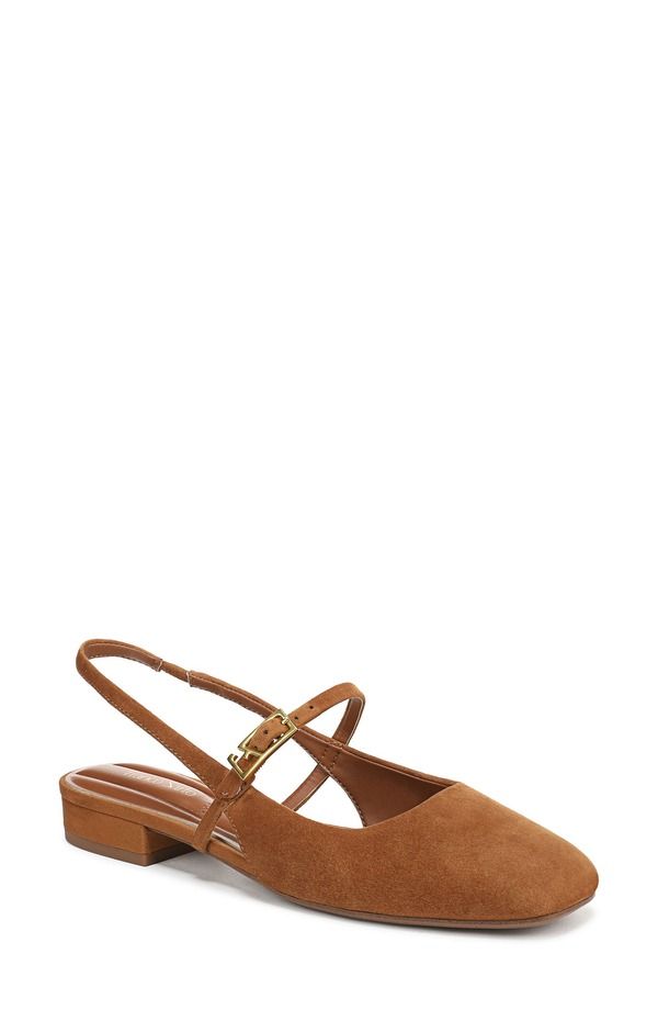 フランコサルト レディース シューズ パンプス Franco Sarto Destin Slingback Flat Saddle Tan タン