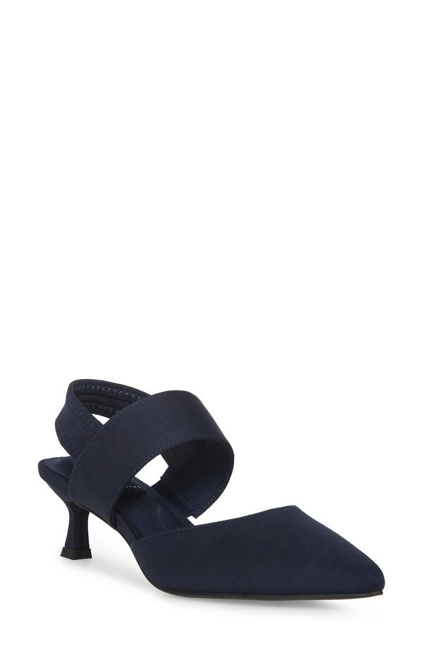 アンクライン レディース シューズ ヒール Anne Kleintime Pointed Toe Pump Navy ネイビー