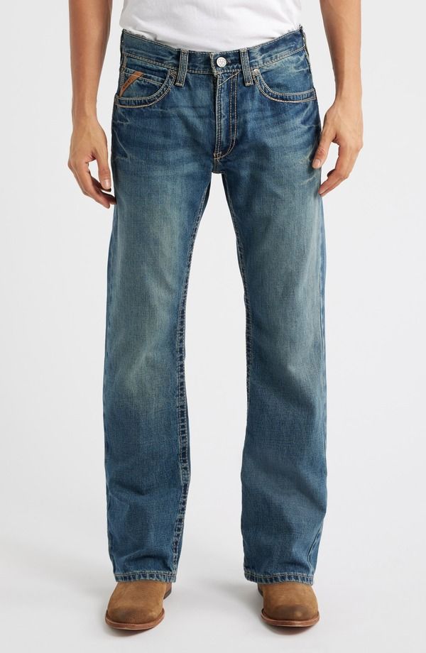 アリアト メンズ ボトムス デニムパンツ ストレート ジーンズ Ariat M5 Slim Boundary Straight Leg Jeans Gulch