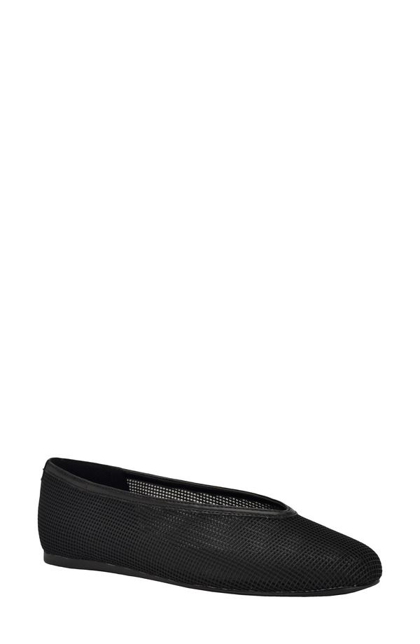 カルバンクライン レディース シューズ パンプス Calvin Klein Zinya Flat Black Mesh ブラック