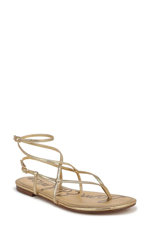 サムエデルマン レディース シューズ サンダル Sam Edelman Clarra Strappy Sandal Amber Gold アンバー