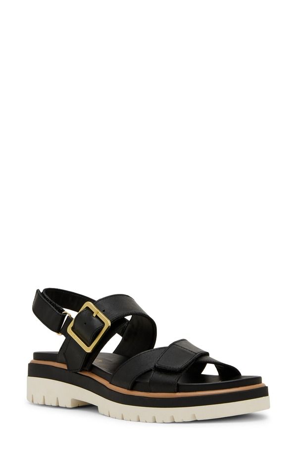 ブロンド レディース シューズ ヒール サンダル Blondo Beau Sandal Black Leather ブラック