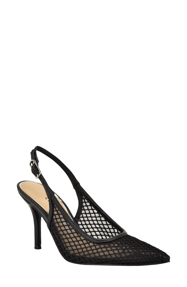 ゲス レディース シューズ ヒール GUESS Pandy Slingback Pointed Toe Pump Black ブラック
