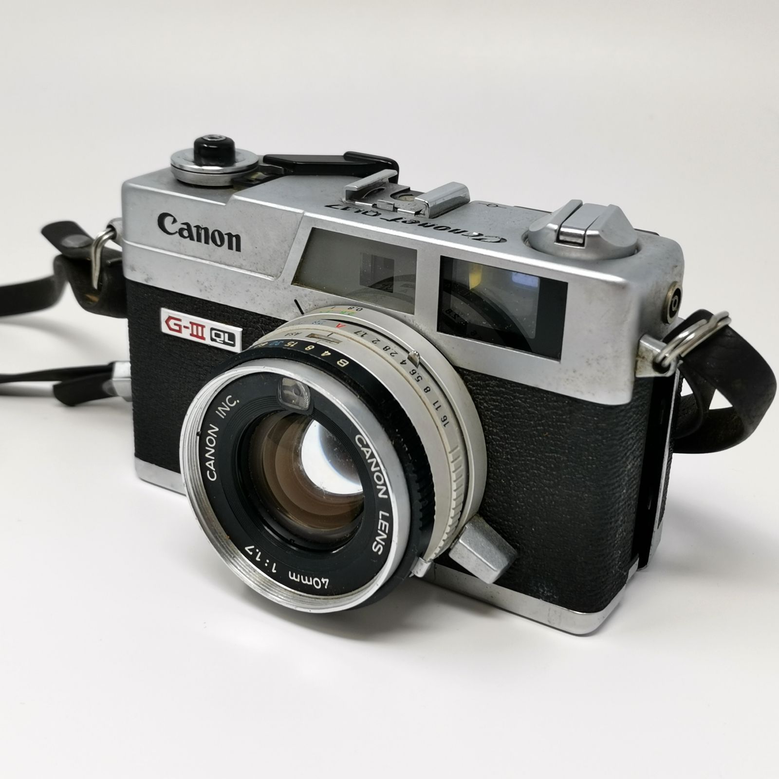 Canon Canonet QL17 F0314-11-8x p ケース付 ストラップ 動作未確認 中古品 管理番号 ARCFUKO784