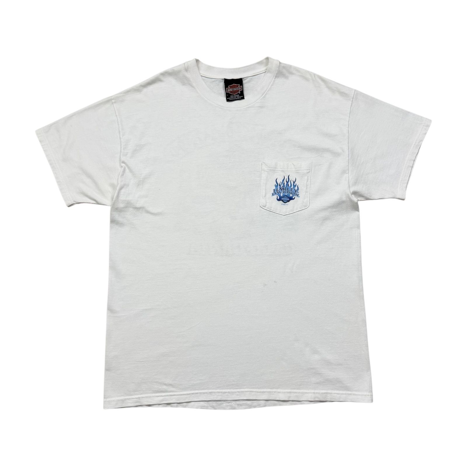 00s ハーレーダビッドソン オークランド カリフォルニア 2000 ポケット Tシャツ L サイズ アメリカ製