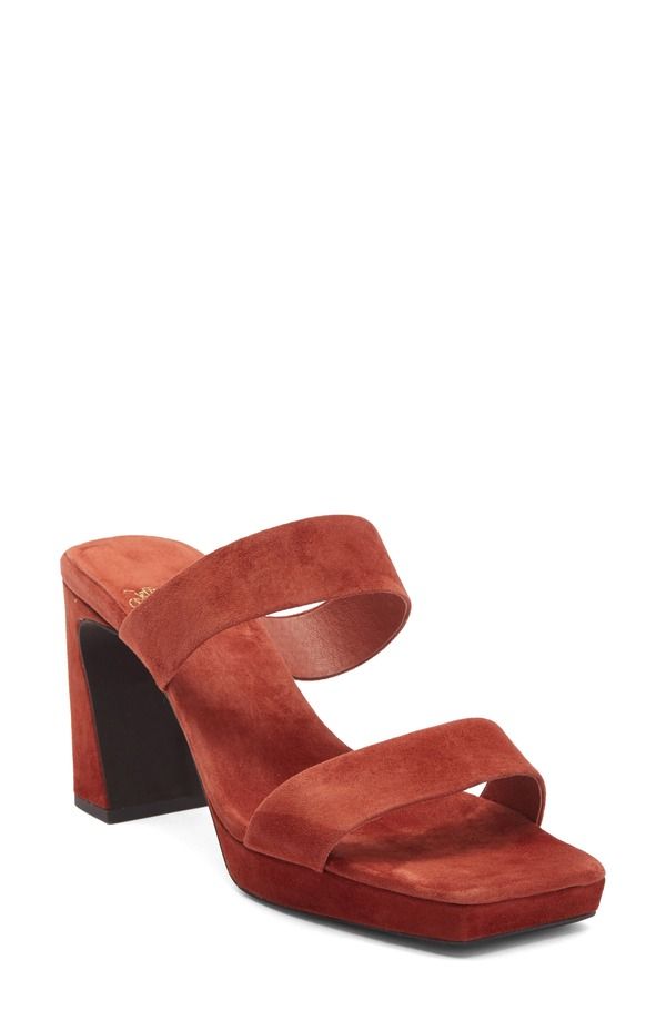 ジェフリー キャンベル レディース シューズ ヒール プラットフォーム サンダル Jeffrey Campbell Danity Platform Slide Sandal Rust Suede ラスト