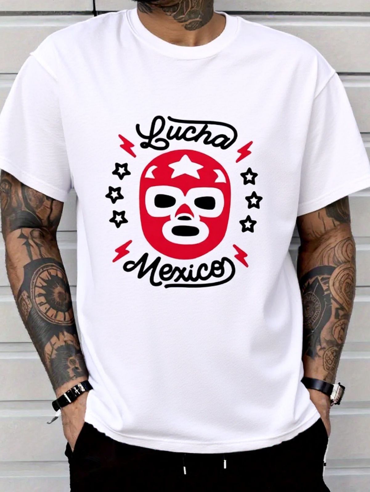 プロレス メキシコ好き必見！Lucha Mexico ルチャリブレプリントT 