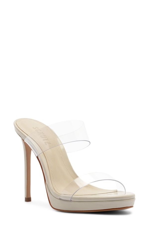 シュッツ レディース シューズ ヒール プラットフォーム サンダル Schutz Ariella Platform Sandal Sugar White ホワイト