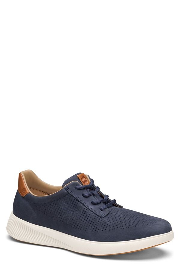 ジョンストンアンドマーフィー メンズ シューズ スニーカー Johnston Murphy Ackerson Sneaker Navy Nubuck ネイビー