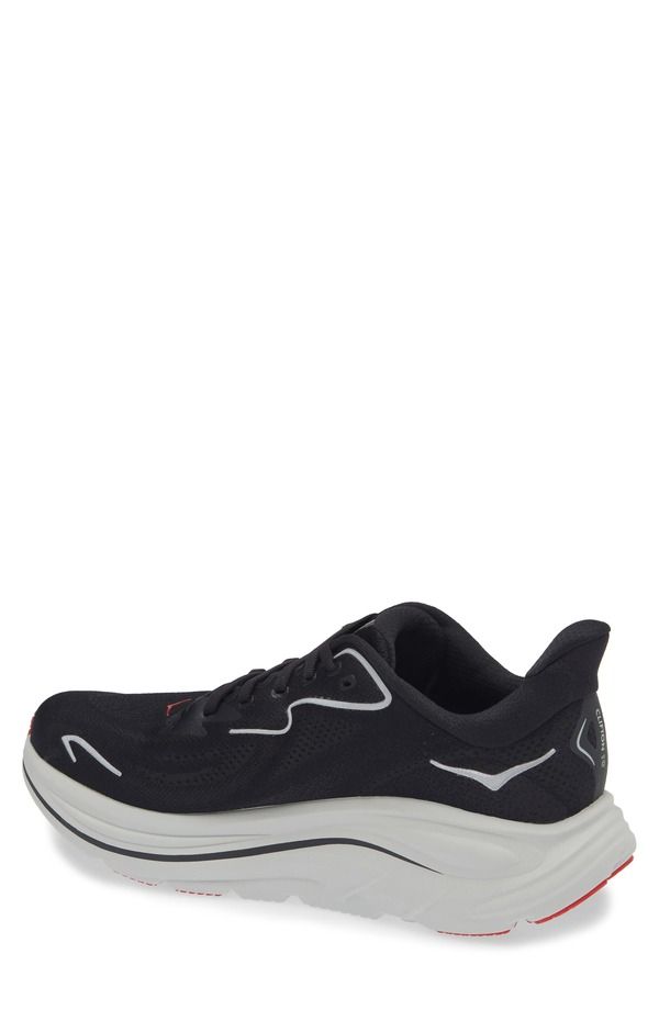 ホカオネオネ メンズ シューズ スニーカー HOKA Clifton 10 Running Shoe Black Silver ブラック