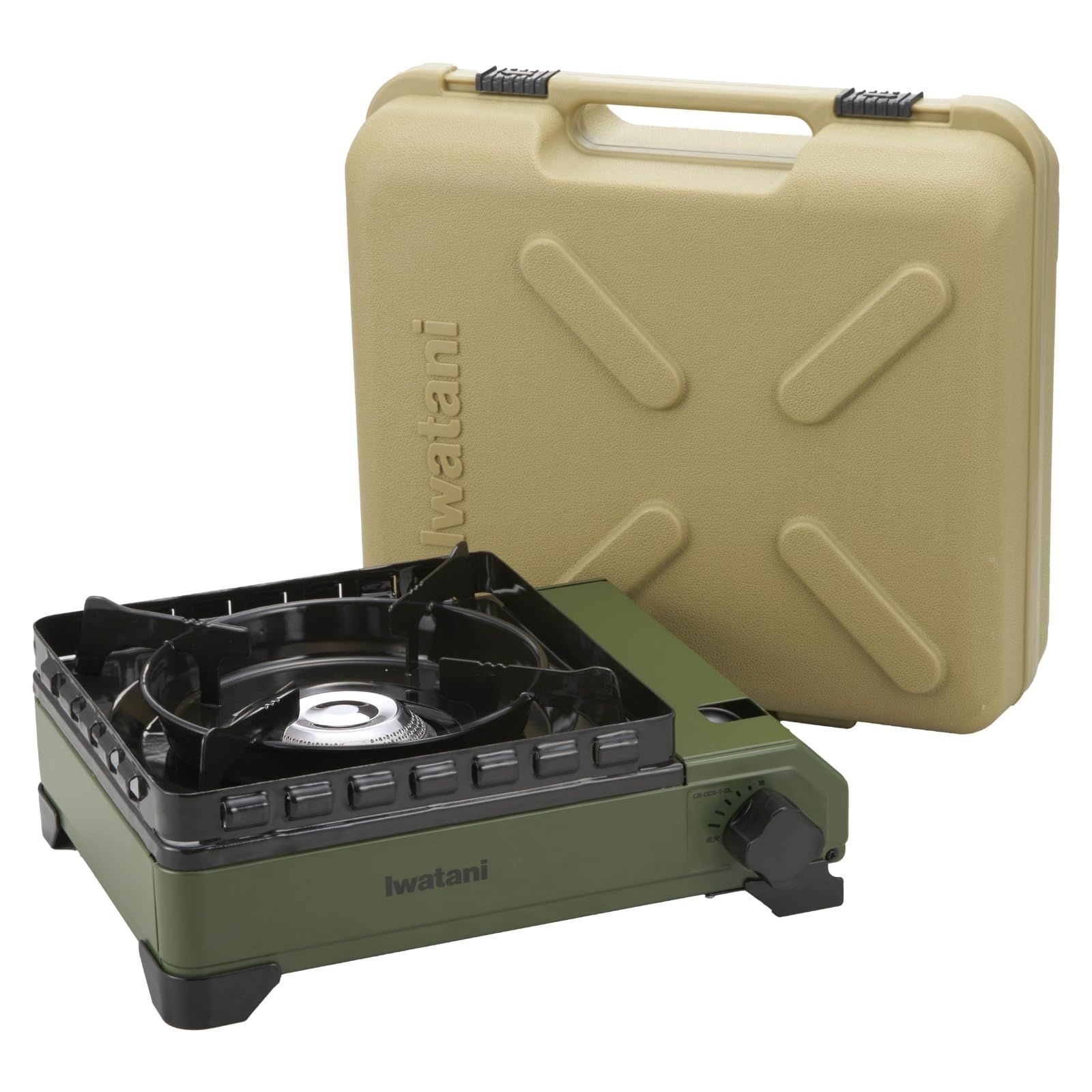 イワタニ Iwatani 岩谷 カセットコンロ カセットフー タフまる ケース付き キャンプ アウトドア BBQコンロ 停電対策 オリーブ 日本製 CB-ODX-1-OL