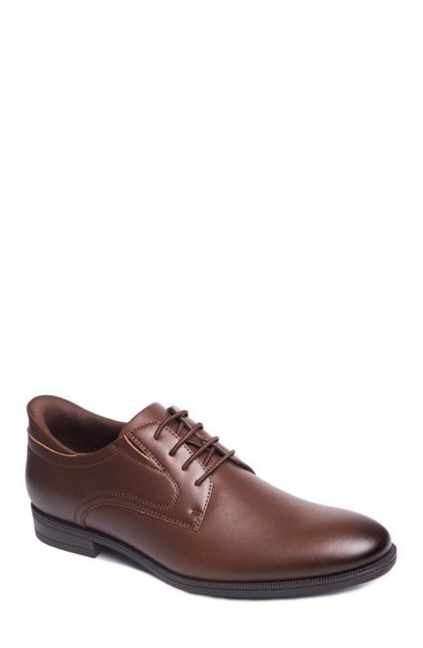 マークジョセフニューヨーク メンズ シューズ オックスフォード レザー Marc Joseph New York State Street Hands Free Technology Leather Plain Toe Dress Oxford Brownap