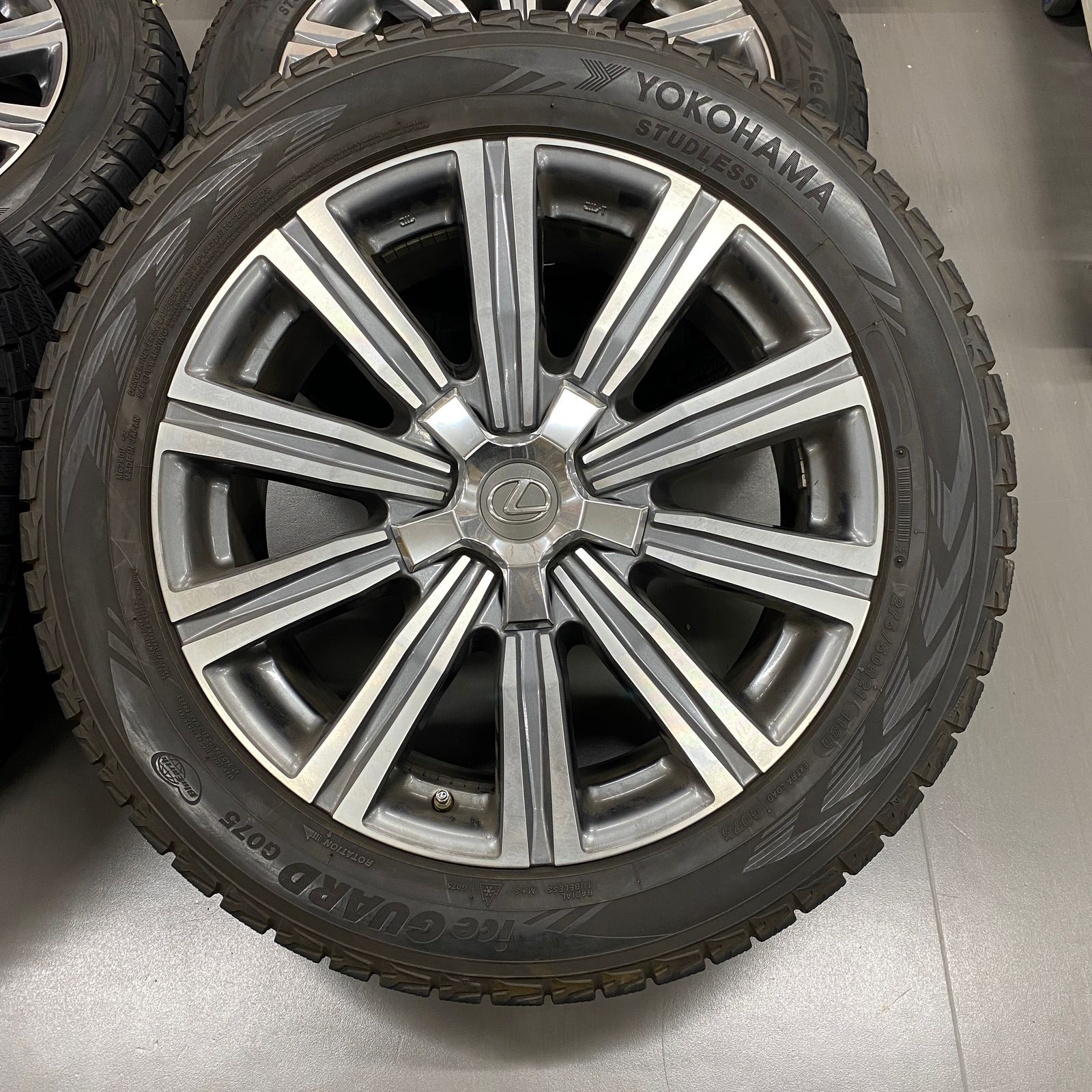21インチ 5H/PCD150 +54 レクサス LX570純正ホイール YOKOHAMA