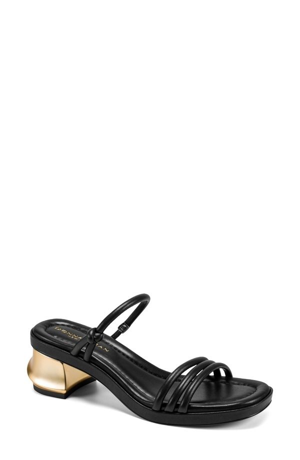 ダナ キャラン ニューヨーク レディース シューズ ヒール サンダル DKNY Tafeta Slide Sandal Black ブラック