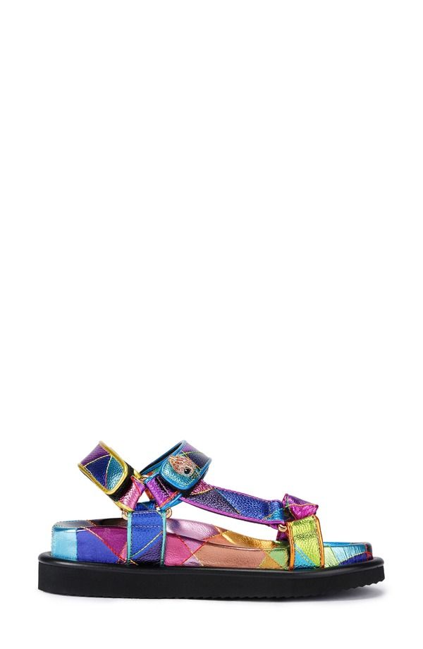 カートジェイガーロンドン レディース シューズ サンダル Kurt Geiger London Orson Slingback Sandal Rainbow Metallic メタリック