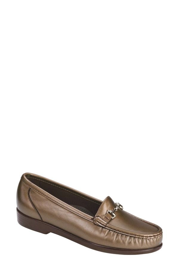 サス レディース シューズ スリッポン・ローファー トール SAS Metro Metallic Loafer Bronze メタリック