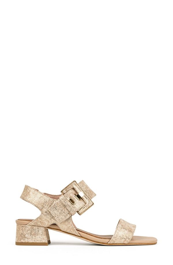 ドナルドプリネール レディース シューズ ヒール プリント サンダル Donald Pliner Snakeskin Print Sandal Camel キャメル