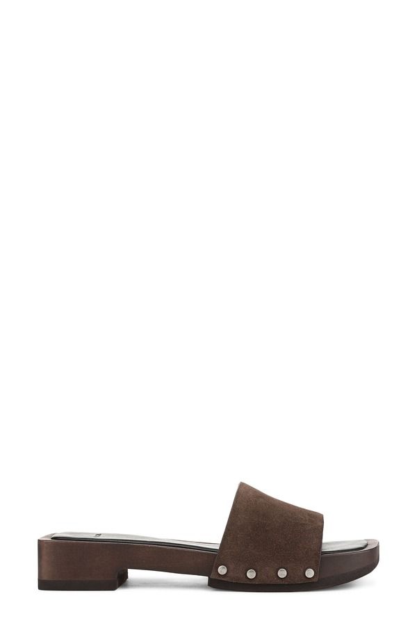 ヴィンス レディース シューズ ヒール サンダル Vince Barbara Slide Sandal Dark Mocha モカ