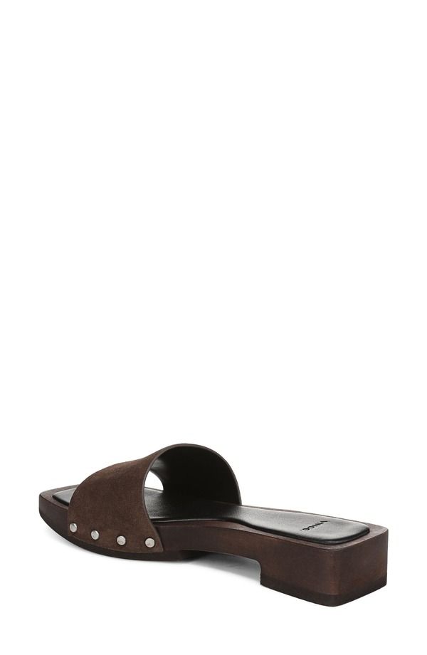 ヴィンス レディース シューズ ヒール サンダル Vince Barbara Slide Sandal Dark Mocha モカ