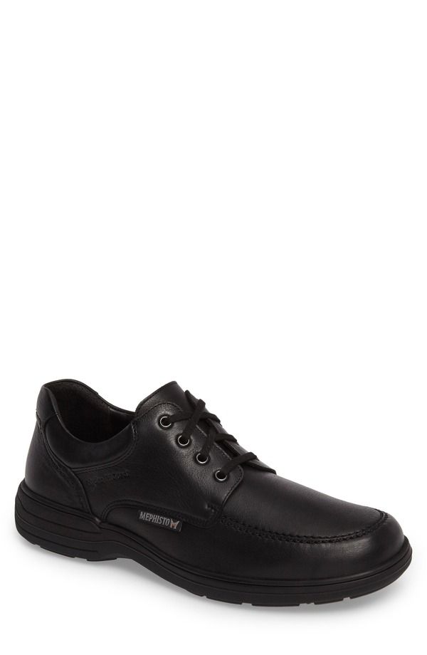 メフィスト メンズ シューズ オックスフォード ダービー Mephisto Douk HydroProtect Waterproof Moc Toe Derby Black Calfskin ブラック
