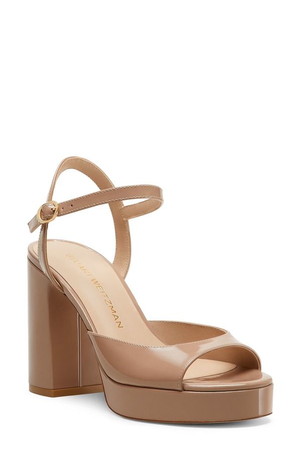 スチュアート ワイツマン レディース シューズ ヒール プラットフォーム サンダル Stuart Weitzman Dayna II Platform Sandal Fawn