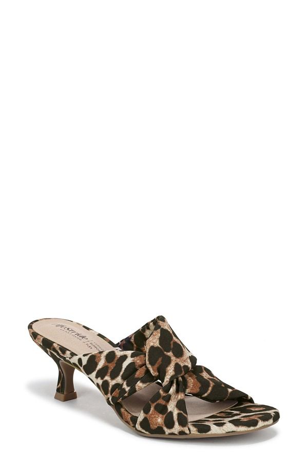 ライフストライド レディース シューズ ヒール サンダル LifeStride Nori Sandal Wide Width Available Light Naturaleopard アニマル