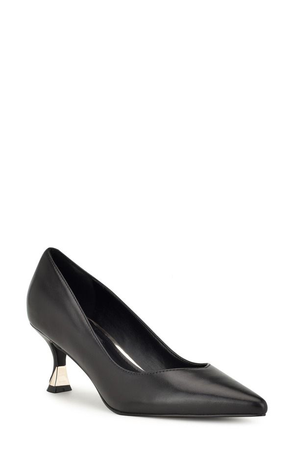 ナインウェスト レディース シューズ ヒール Nine West Ariella Pointed Toe Kitten Heel Pump Black ブラック