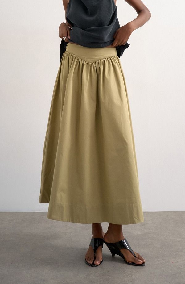 トップショップ レディース ボトムスカート マキシ Topshop Saloon Maxi Skirt Green グリーン