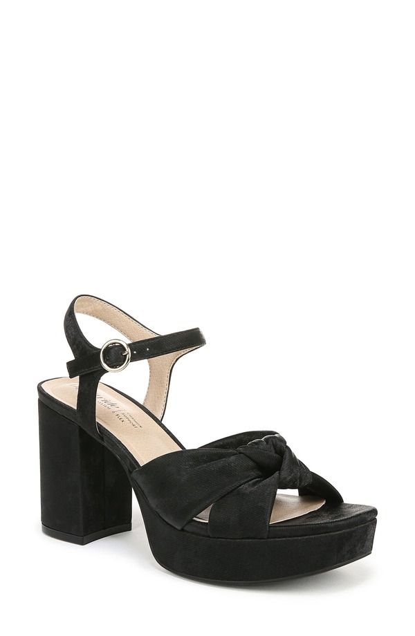 ライフストライド レディース シューズ ヒール プラットフォーム サンダル アンクル LifeStride August Ankle Straplatform Sandal Black ブラック 17,480円