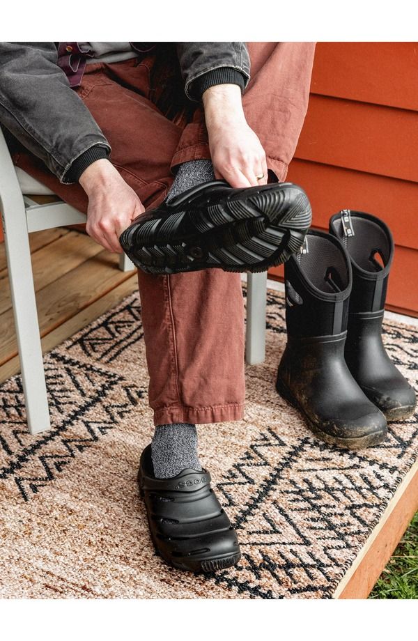ボグス メンズ シューズ ブーツ・レインブーツ Bogs Boga Recovery Clog Black ブラック