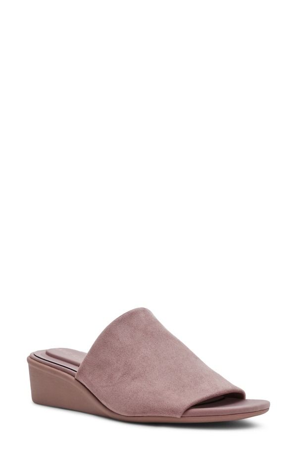 アンクライン レディース シューズ ヒール サンダル Anne Klein Wishful Wedge Slide Sandal Taupe トープ