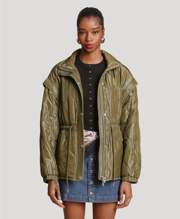 【送料無料】 アヴェックレフィーユ レディース ジャケット・ブルゾン アウター Womens Quilted Anorak Jacket Seagrass 28,470円