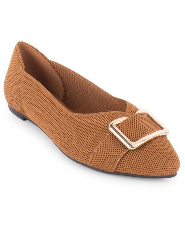 【送料無料】 タハリ レディース スリッポン・ローファー シューズ Womens Lucerne SlipOn Ballet Flats Camel