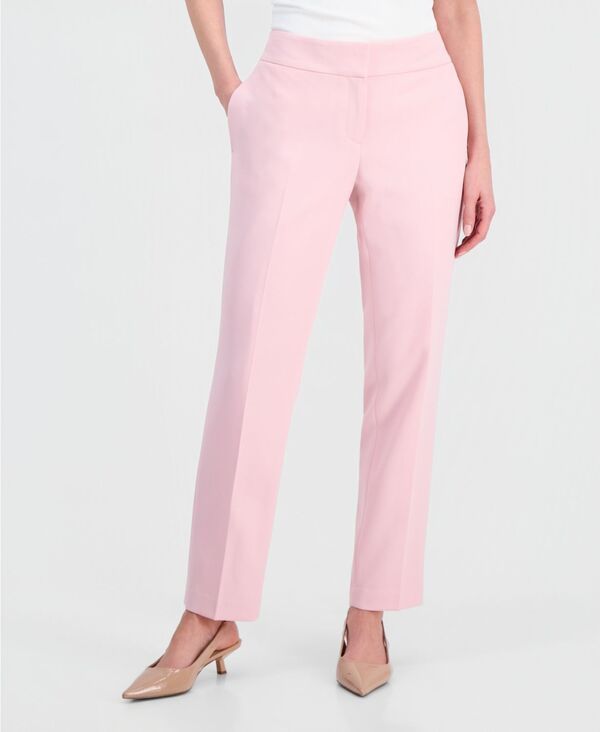 【送料無料】 カスパール レディース カジュアルパンツ ボトムス Womens Julia Stretch Crepe MidRise Pants Regular Petite Tutu Pink