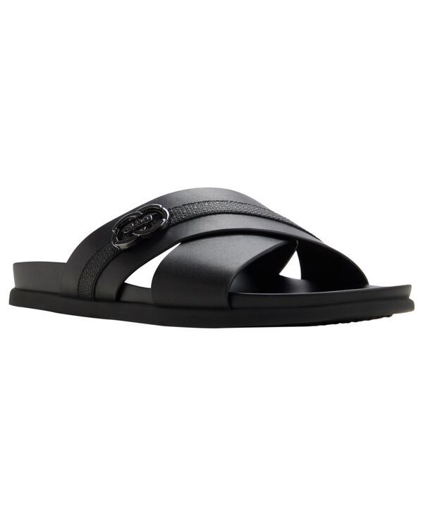 【送料無料】 アルド メンズ スリッポン・ローファー シューズ Mens Mendel CrissCross SlipOn Sandals BLACK