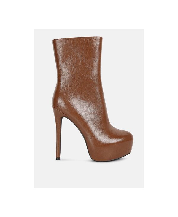 【送料無料】 ロンドンラグ レディース ブーツ・レインブーツ シューズ Womens Marsha High Platform Stiletto Ankle Boots Beigekhaki 20,610円