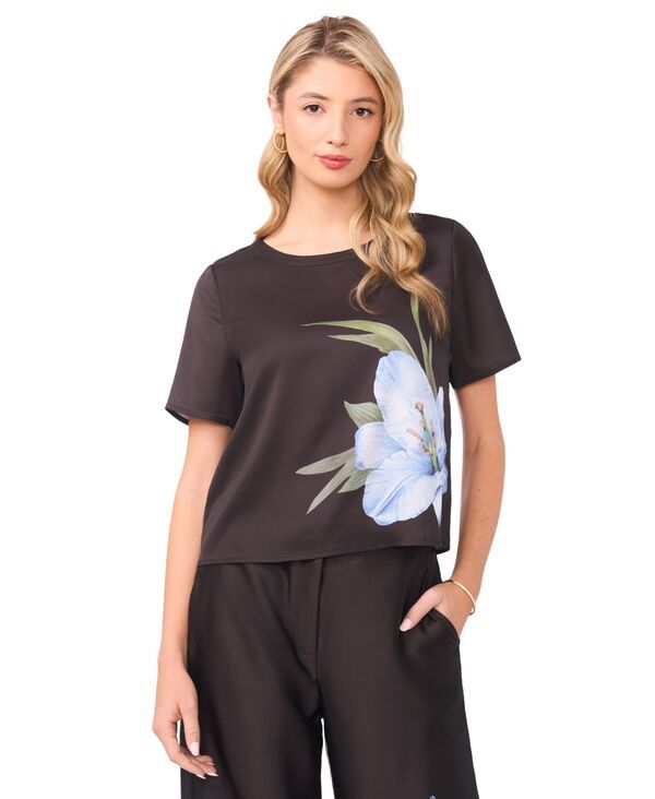 【送料無料】 ヴィンスカムート レディース シャツ トップス Womens ShortSleeve Crew Neck Blouse Sky