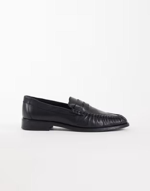 ノーク メンズ シューズ スリッポン・ローファー ギャザー レザー NOAK made in Portugaloafers leather with ruched apron Black ブラック