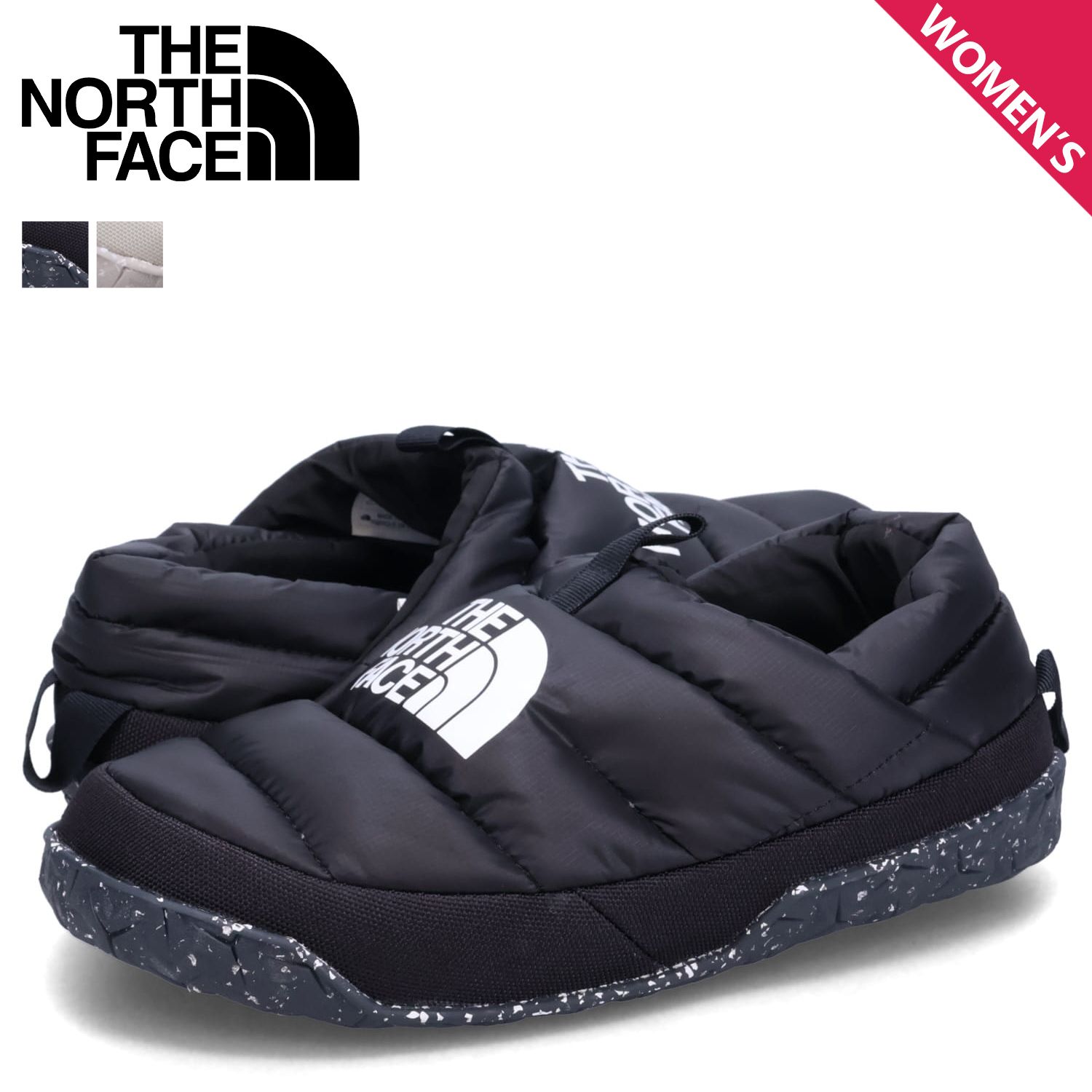 ノースフェイス THE NORTH FACE サンダル ミュール スリッポン ヌプシ レディース W NUPTSE MULE 6 白 NF0A5G2B