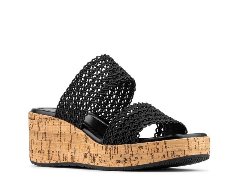 ドナルドプリネール レディース シューズ サンダル Donald PlinerJayva Wedge Sandal Black ブラック
