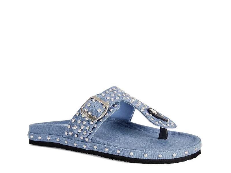 アザレア ワン レディース シューズ サンダル プラットフォーム Azalea WangDaisychain Platform Sandal Denim Blue デニム