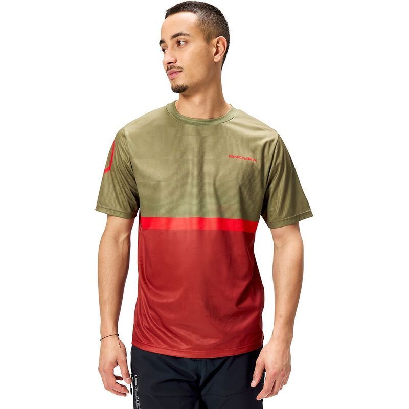 エンデュラ メンズ トップス Tシャツ Endura SingleTrack Core TShirt II Mens Tweed Green グリーン